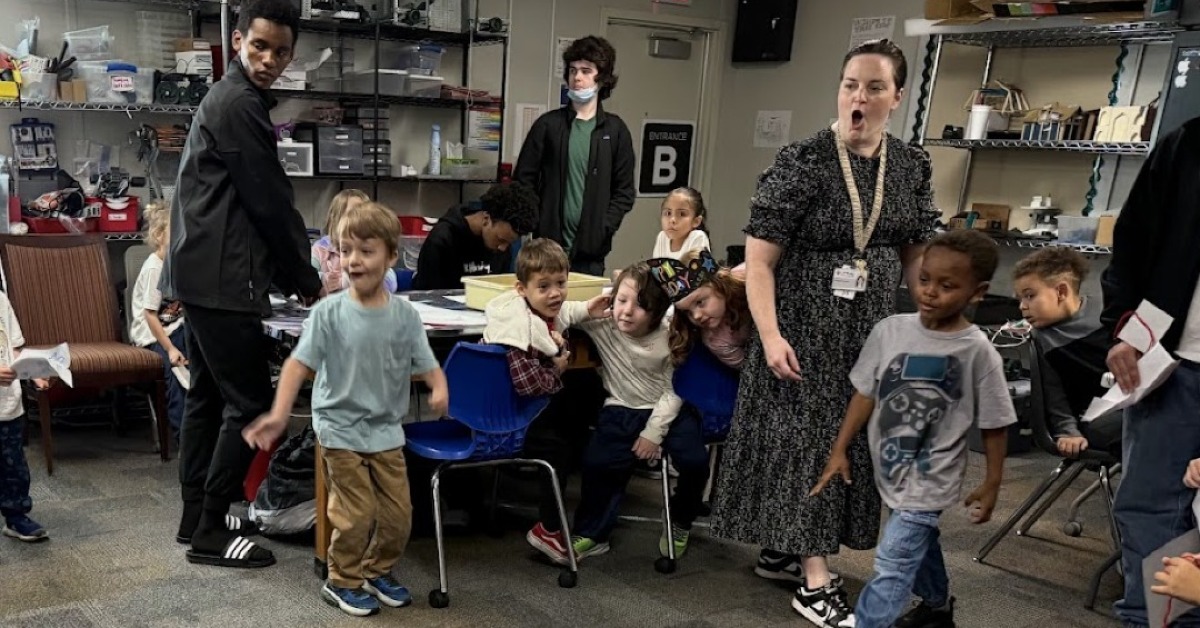 teacher and students in class
