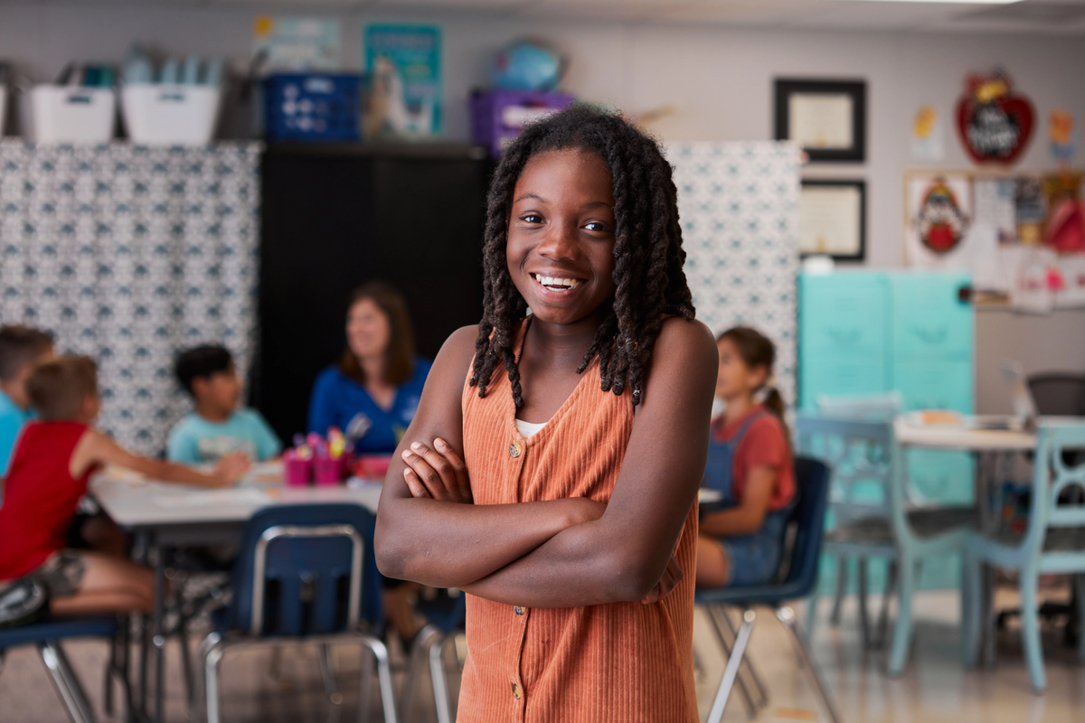 girl in class