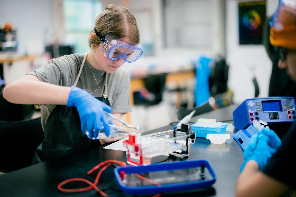 Girl in lab